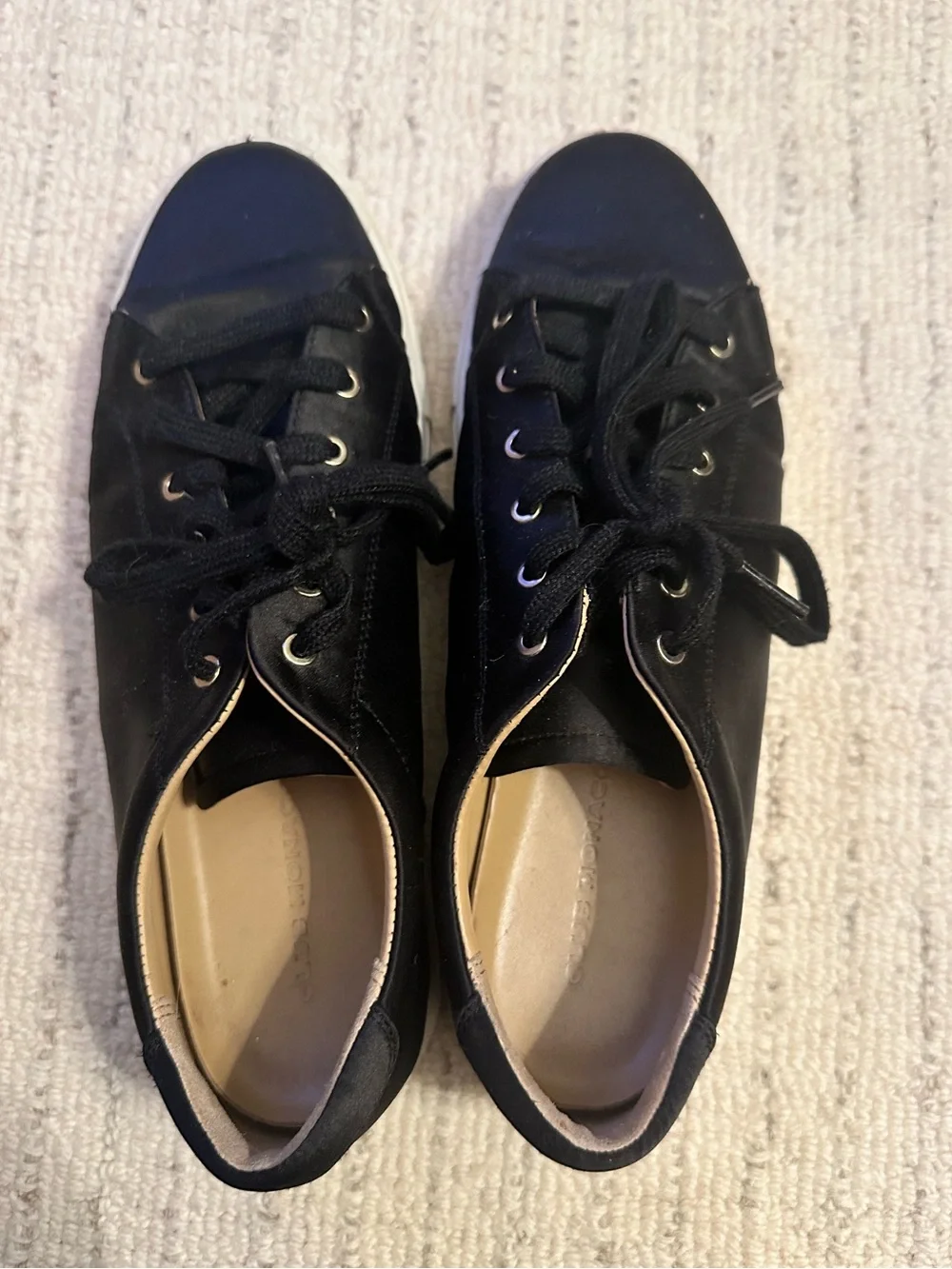 Club Monaco Black Low-Top Lace-Up Sneakers
